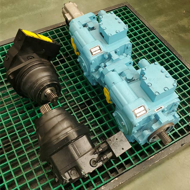 Agricultural machinery hydraulic pump system