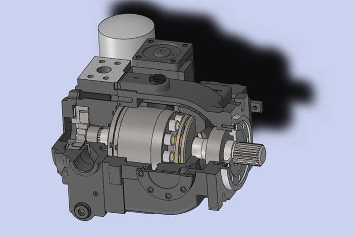 Tractor manually controlled hydraulic oil pump