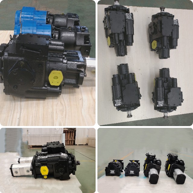 Grape harvester hydraulic transmission system