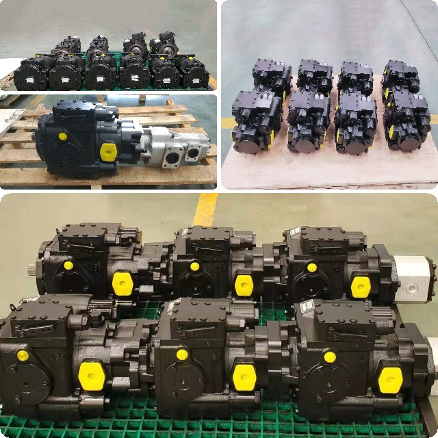 Cotton harvester hydraulic transmission system