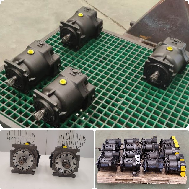 Combine harvester plunger motor