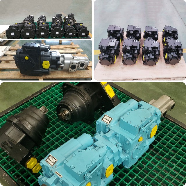 Soybean harvester hydraulic transmission system