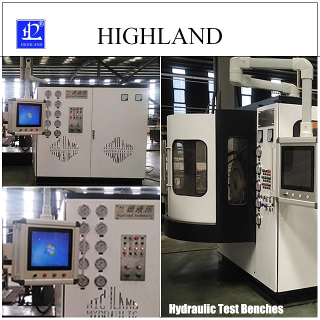 Modular layout hydraulic pump test bench