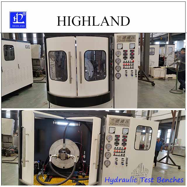 Modular layout hydraulic pump test bench
