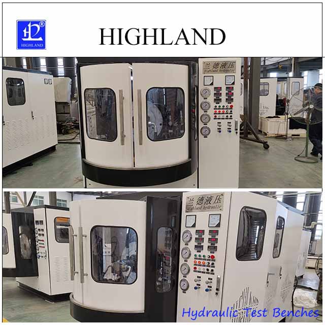 Modular layout hydraulic pump test bench