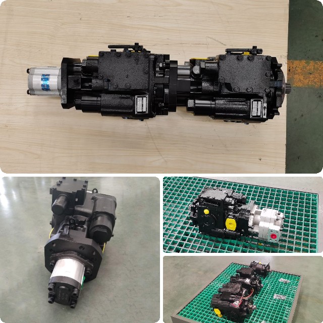 Sugar beet harvester hydraulic transmission system