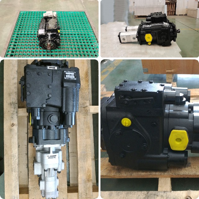 Grape harvester hydraulic transmission system