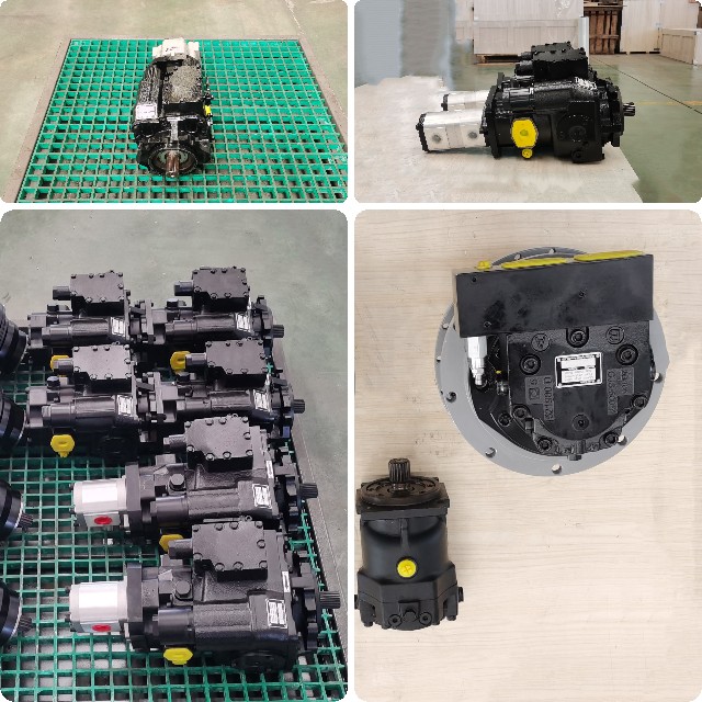 Wheat harvester hydraulic pump motor system