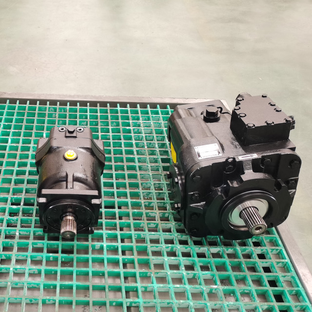 Snow plow hydraulic piston pump customization