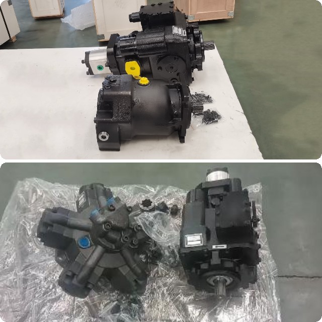 Cotton harvester hydraulic transmission system