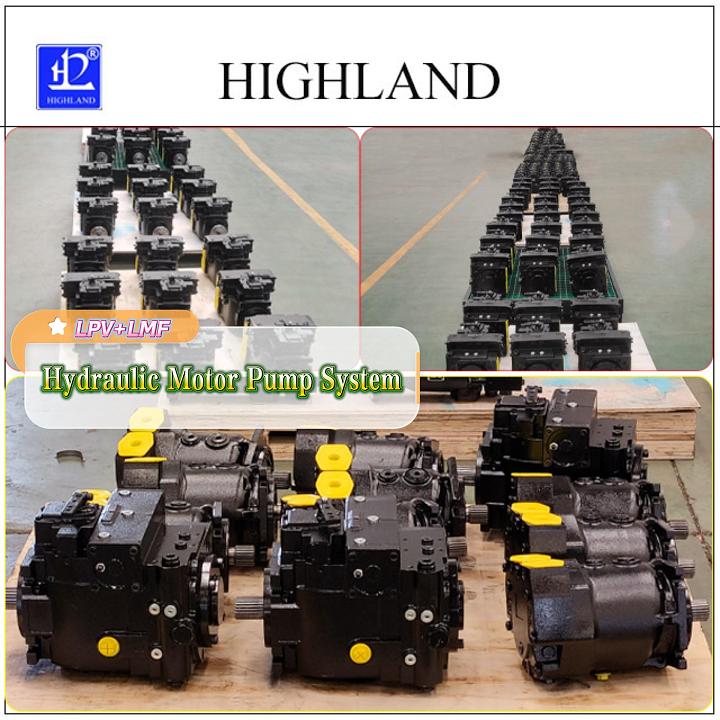 Harvester hydraulic transmission system
