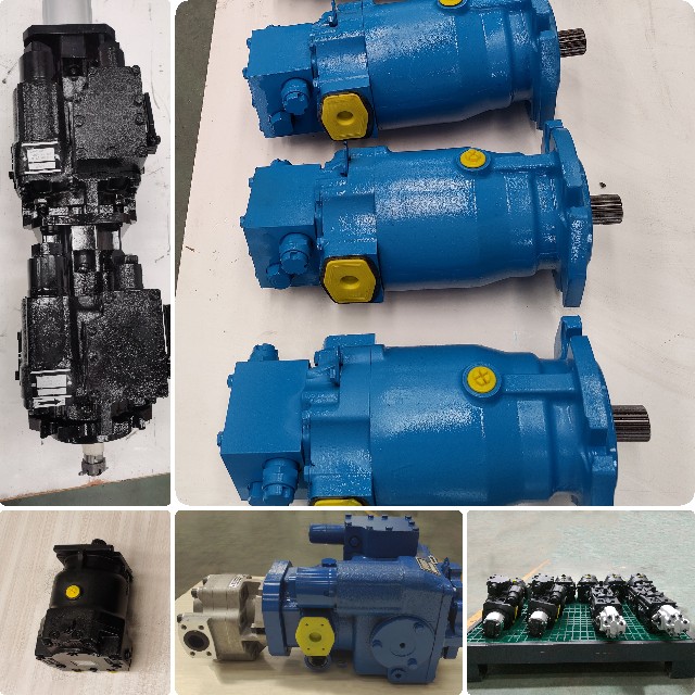 Wheat harvester hydraulic pump motor