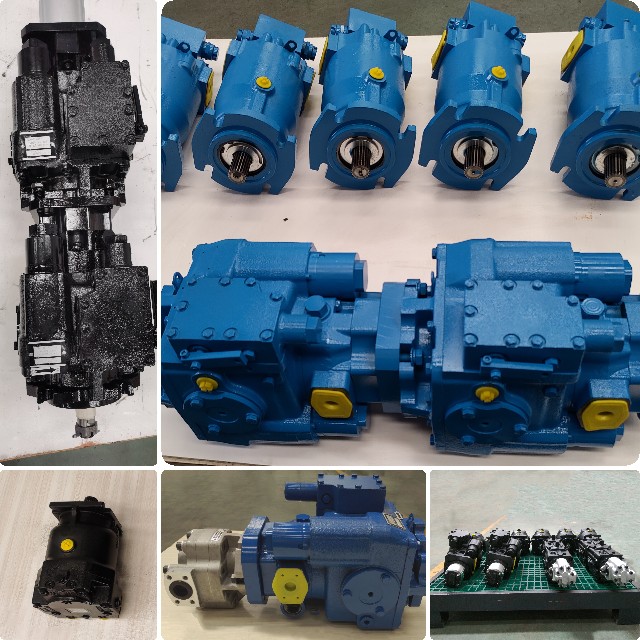 Rice harvester hydraulic pump motor