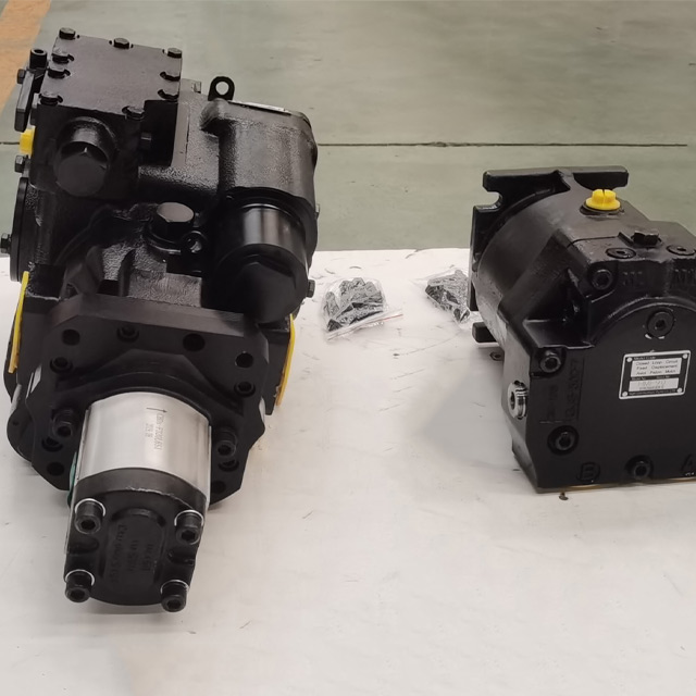 Rice harvester hydraulic pump motor